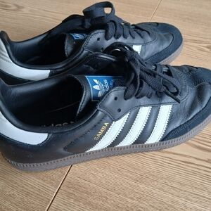 Adidas Samba Black Leather Sneakers